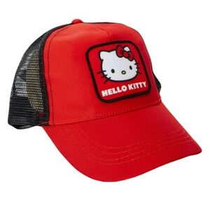 Hello Kitty Sanrio Red Trucker Hat NWT